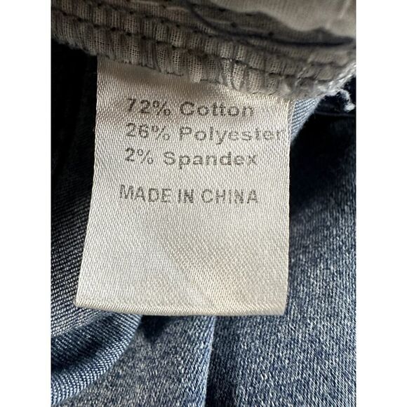 VIA RITINA Women's Denim Rhinestone Star Skinny Jeans Blue Size 10 - Picture 12 of 13